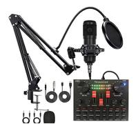 Kit microphone studio avec carte son - XVX - Bluetooth - Réduction du bruit DSP - Effets sonores multiples