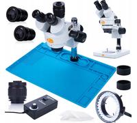 Kit microscope professionnel Mercury Pro avec éclairage LED Rosfix et tapis en silicone