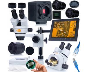 Kit Microscope Rosfix Mercury Pro MSMP-T-PS1 + Caméra Crux PRO 5 MP