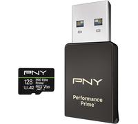 Kit Microsdxc/Lecteur Microsd/Adaptateur Sd, Carte Microsdxc 128Gb Pro Elite Prime Class 10 U3 V30 A2, Jusqu'À 200Mb/S, 4K Uhd