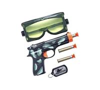 Smiffys Panoplie de militaire, avec arme, balles, lunettes et plaque d'identité Halloween
