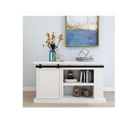 vidaXL Kit mini de porte coulissante de grange Acier au carbone 122 cm