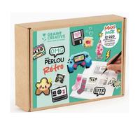kit mini perlou retro - maxi pack - GRAINE CREATIVE - Bleu - Plastique - Dès 10 ans