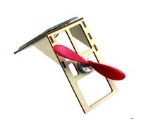 Kit mini ventilateur solaire sur support bois