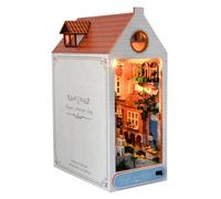 Kit Miniature Book Nook, Kits Book Nook pour Adultes - Kits de Serre-Livres de Cabine en Bois de Puzzle Miniature - Décoration Artisanale de Sens Artistique pour Salle d'étude, Chambre d',
