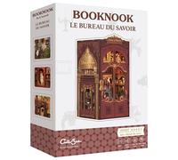 Kit miniature BookNook Blackrock Editions Le Bureau du Savoir - Diorama bibliothèque victorienne avec LED Bois Couleur unique