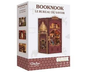 Kit miniature BookNook Blackrock Editions Le Bureau du Savoir - Diorama bibliothèque victorienne avec LED Bois Couleur unique
