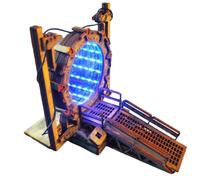 Kit miniature de bibliothèque en bois - Insert d'étagère 3D Diorama Craft avec lumières LED | Kit de modélisme décoratif de bibliothèque créative pour l'école, le café, la maison, la décoration de