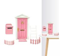 Kit miniature de porte de fée des dents, mini contes de fées, kit de jouets d'apprentissage, petits meubles décoratifs | Maison pour chambre d'enfant, activité éducative, imagination, narration