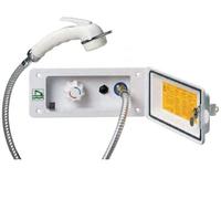 Kit Mitigeur Blanc avec Serrure + Douche Extérieure RK Reich Switch