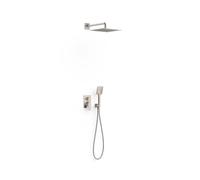 Kit mitigeur encastré 2 voies Rapid-box pour douche Project Acier - TRES 22138004AC