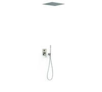 Kit mitigeur encastré 2 voies Rapid-box pour douche Slim Acier - TRES 20238006AC