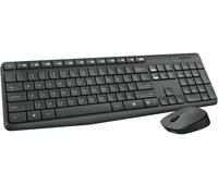 Logitech – Ensemble clavier-souris MK235 – Sans fil, QWERTY, clavier italien – Gris/Anthracite