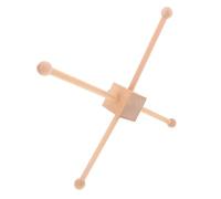 Kit Mobile en Bois DIY pour Berceau, Support Beige, Montage Facile | Cadre Montessori Polyvalent, Base Stable, Décor Chambre Bébé et Couloir, Accessoires Clochette Suspendus