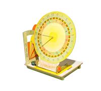 Kit Modèle Cadran Solaire Équatorial, Projection Astronomie Rotation Terre | Matériel d'expérimentation de physique, ensemble d'assemblage de chronomètre solaire ancien, appareil de laboratoire éducatif
