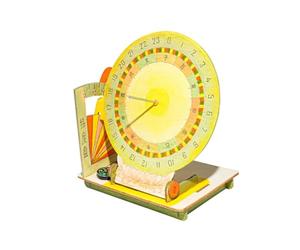 Kit Modèle Cadran Solaire Équatorial, Projection Astronomie Rotation Terre | Matériel d'expérimentation de physique, ensemble d'assemblage de chronomètre solaire ancien, appareil de laboratoire éducatif