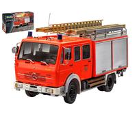 KIT MODÈLE CAMION STATIQUE REVELL MERCEDES 1017 LF 16 POMPIERS ÉCHELLE 1/24
