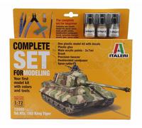 KIT MODÈLE CHAR STATIQUE ITALIEN SD KFZ 182 KING TIGER 1945 1/72