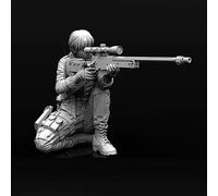 Kit Modèle De Tireur Embusqué Kelley, En Résine, 1/35 (50mm), Soldat Féminin, Modèle De Sniper, Jouets Blancs À Assembler Soi-Même, A-116, J3m5