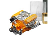 Kit Modèle Moťeur - Modèle Moteur V8 en Résine Créative 15x10x8cm | Miniature Moťeur avec Design 3D, Bureau Salon, Salle de Classe, Atelier Étagère, Artisanat Résine Moteur | Cadeau Décoratif pour Col