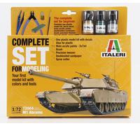 KIT MODÈLE STATIQUE ITALIEN CHAR M1A ABRAMS MILITAIRE 1980 ÉCHELLE 1/72