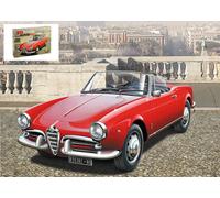 KIT MODÈLE VOITURE STATIQUE ITALIEN ALFA ROMEO GIULIETTA SPIDER 1600...