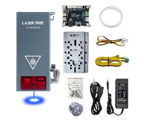 Kit module laser mis à jour 20W puissance optique, LASER TREE 80W tête laser avec air aider TTL module lumière bleue, quadruple faisceau comprimé Laser Cutter module pour machine de gravure laser