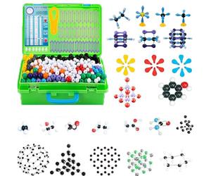 Kit Moléculaire de Chimie - Ensemble d'Atomes et Liens Organiques, 1049 Pièces