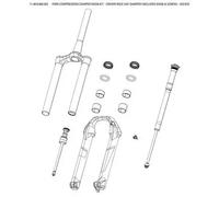 RockShox Kit molette de compression DMP SID 32/35 mm RDD CRN C1 Noir Taille Unique