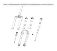 Kit molette compression Rockshox Rmt 10mm Chgr2 Rl Sid 35mm Slct Noir