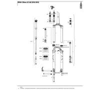 Kit molette rebond Rockshox 29 Reba/Sid/Sid Slct/Sid Sl Slct/Sid Rlc3 Noir