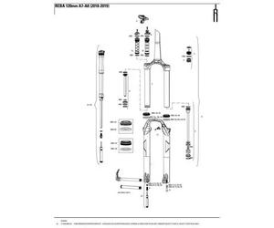 Kit molette rebond Rockshox 29 Reba/Sid/Sid Slct/Sid Sl Slct/Sid Rlc3 Noir