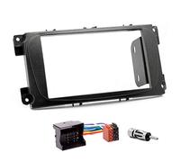 Kit Montage autoradio 2 DIN avec Supports pour Ford Focus Mondeo S-Max C-Max Galaxy Kuga Noir