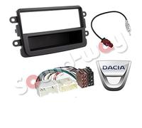 Kit Montage autoradio Adaptateur 1 DIN avec pour Dacia Gris foncé