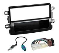 Kit Montage autoradio Adaptateur 1 DIN avec pour Dacia Noir Brilliant