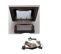 Kit Montage Autoradio Adaptateur Cadre Voiture Grand Écran Lecteur DVD Panneau Montage 9 Pouces 2 Din pour Opel pour Astra H Zafira B 2004 - 2014 Radioblende Set(Frame Canbus Cable)