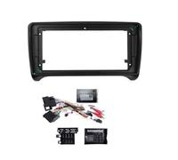 Kit Montage Autoradio pour Carénages D'autoradio pour TT MK2 2006-2014 | Kit Montage Cadre 2 Din Faisceau Câbles Panneau Stéréo 9 Pouces Adaptateur Câble Canbus Cadre Radio Montage Autoradio