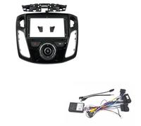 Kit Montage Autoradio pour Ford pour Focus 2012-2019 9 Pouces Lecteur DVD Stéréo Kit Tableau Bord Plaque Frontale Autoradio Fascia Voiture Façade D'autoradio(A-Frame Cord canbus)