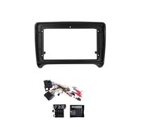 Kit Montage Autoradio pour TT MK2 06-14 Kit Montage sur Cadre 2 Din Faisceau Câblage Panneau Stéréo 9 Pouces Adaptateur Câble d'alimentation Canbus Radioblende Set(Frame Cable canbus)