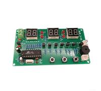 Kit Montage Horloge Numérique FR-4 105x55mm | Microcontrôleur AT89C2051 préprogrammé, fonctions multiples immédiates, apprentissage rapide