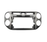 Kit Montage pour Tableau Bord avec Adaptateur Façade D'autoradio 9 Pouces Décodeur Canbus Autoradio Android pour VW pour Tiguan 2011-2015 WEFOLCC(Frame-Gray)