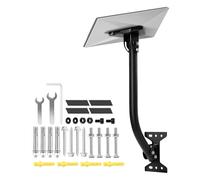 Kit Montage Satellite | Adaptateur de Parabole Internet à Angle Flexible - Fixation Satellite Anti-Vent | pour Support Station météo, répéteur WiFi, Toit, Camping-Car, Maison, pelouse