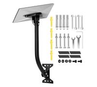 Kit Montage Satellite - Tige De Fixation Pour Parabole Internet À Angle Flexible | Mât De Montage Satellite Anti-Vent,Pour support station météo, répéteur WiFi, toit, camping-car, maison, pelouse