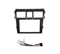 Kit Montage Tableau Bord Autoradio Voiture 9 Pouces Pour Toyota Pour Vios Pour Belta Pour Yaris Pour Vitz Pour Platz 2008-2013 cadre façade autoradio stéréo(Ensemble complet Noir)