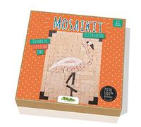 Kit Mosaîque complet 100% naturelles - Flamant rose - MAXI (17x12) MOSAIKIT