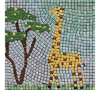 kit mosaïque DIY Art 20x20cm pour Adultes, Projets mosaique loisir creatif, Girafe