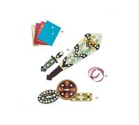 Djeco – Kit mosaïque Sabre pirate – Mosaïque métallisée – Activité manuelle pour enfant