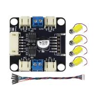 Kit moteur et pilote 4 TT, module moteur DC compact for voiture robot DIY | 4x motoréducteurs TT + carte pilote 2 canaux, remplacement slim L298N for Arduino
