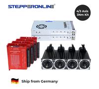 Kit moteur pas à pas en boucle fermée STEPPERONLINE EU Ship 3Nm Nema 4/3 axes Nema23 avec encodeur et servomoteur CL57Y Kit CNC 3 Axis Kit