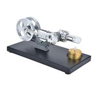 Kit Moteur Stirling, Modèle Éducatif en Alliage d'Aluminium pour | Illustration de conversion thermique en mécanique, Éveil à la physique et ingénierie, Conception stable et durable